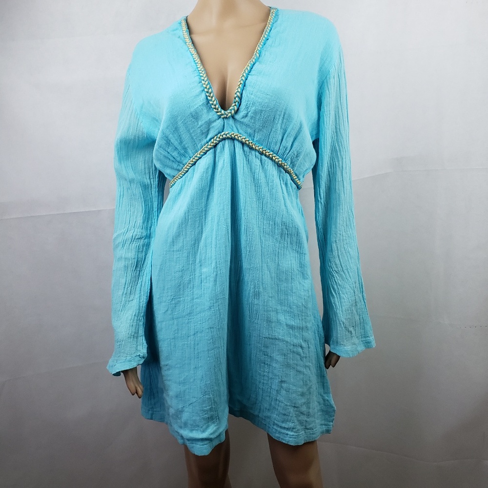 Luli Fama Light Blue Mini Dress